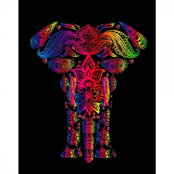Kleurrijk olifanten patroon