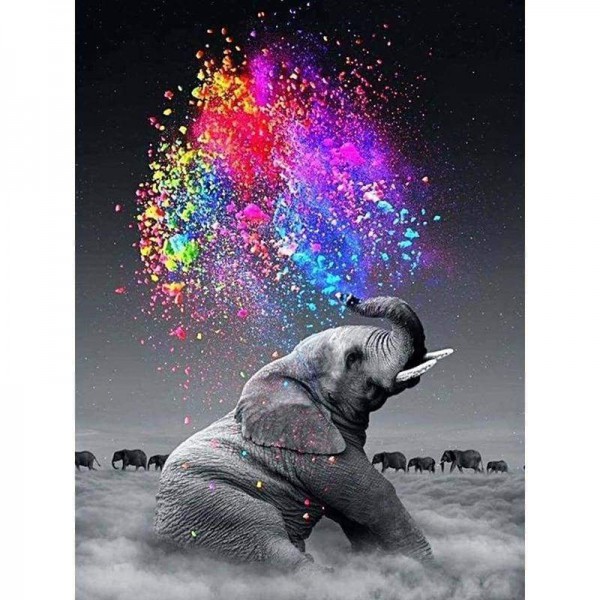 Speciale Droom Kleurrijke Olifant Volledige Boor - 5D Diy Diamond Painting Kits