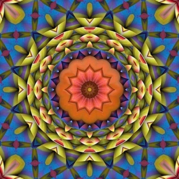 Volledige Boor - 5D DIY Diamant Schilderij Kits Canvas Kleurrijke Abstracte Mandala