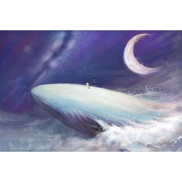 Volledige boor - 5D DIY Diamond Painting Kits Dream Moon Whale