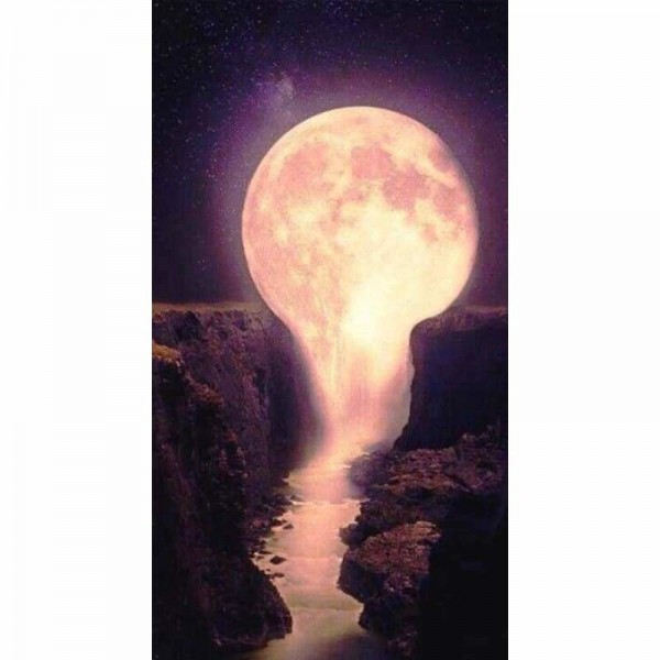 Volledige boor - 5D DIY Diamond Painting Kits Dream Moon Lightfall