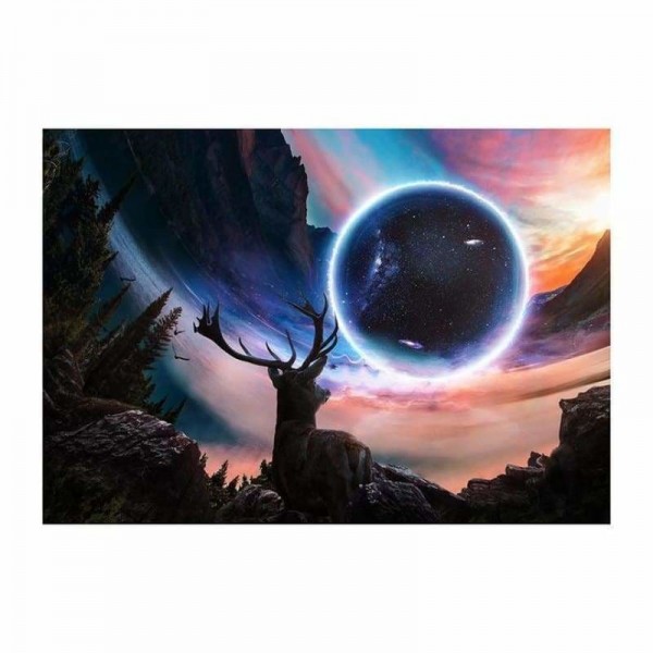 Volledige boor - 5D DIY Diamond Painting Kits Dream Moon Deer