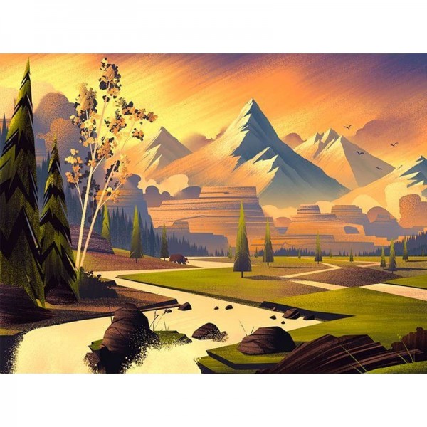 DIY Diamond Painting - Landschappen PIX-2176