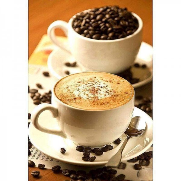 Volledige boor - 5D DIY Diamond Painting Kits Koffiekopje