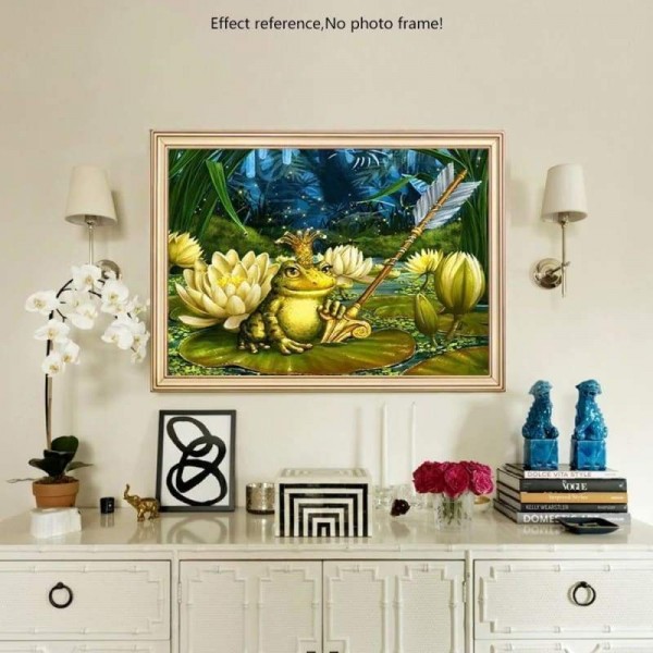 Volledige boor - 5D DIY Diamond Painting Kits Cartoon Frog King