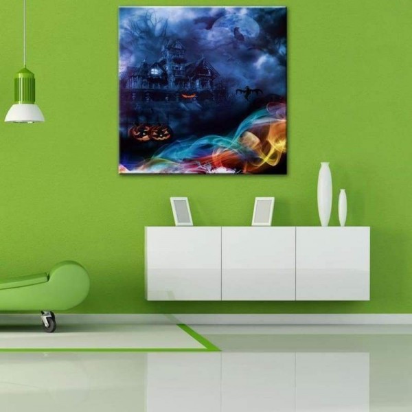 Volledige boor - 5D DIY Diamond Painting Kits Halloween Horror Castle