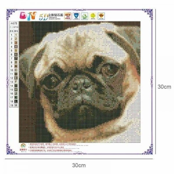 Volledige boor - 5D DIY Diamond Painting Kits Cute Pet Dog