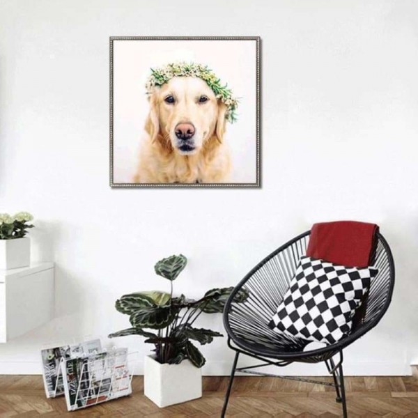 Volledige boor - 5D DIY Diamond Painting Kits Cute Pet Dog
