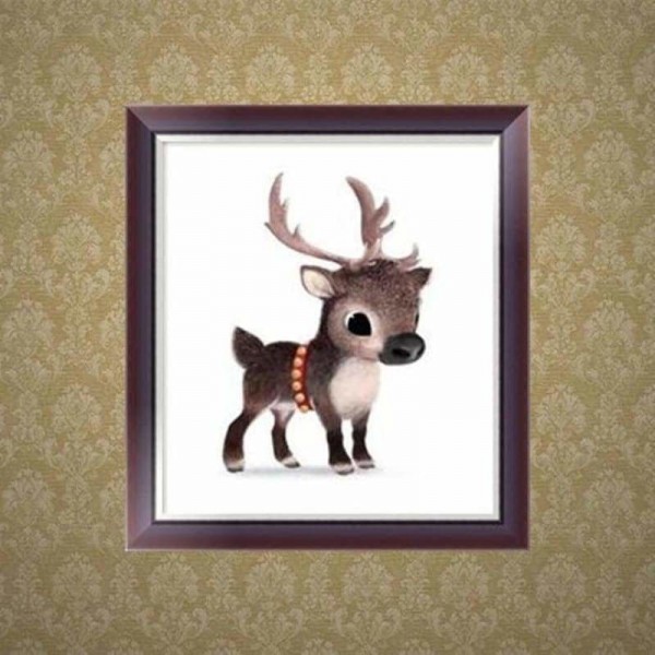 Volledige boor - 5D DIY Diamond Painting Kits Cartoon mooie herten baby