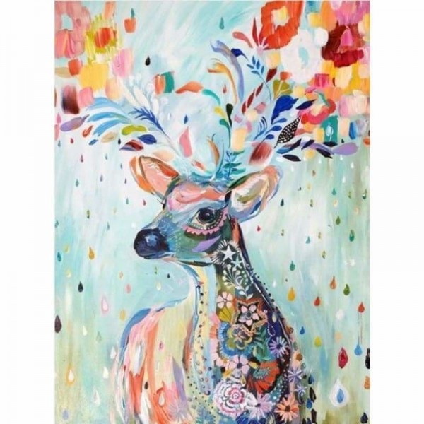 Volledige boor - 5D DIY Diamond Painting Kits Cartoon Dream Flower Deer