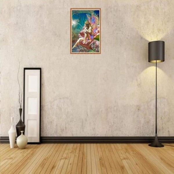 Volledige boor - 5D DIY Diamond Painting Kits Fantasy Beautiful Butterfly Fairy Portrait