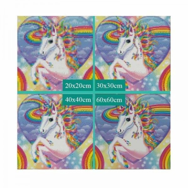 Kleurrijke eenhoorn cartoon