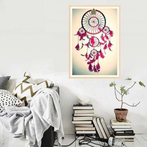 Volledige boor - 5D DIY Diamond Painting Kits Dream Catcher Feathers