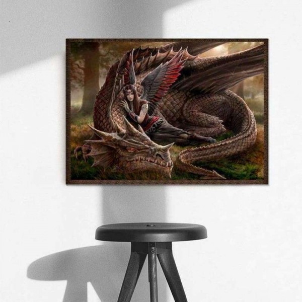 Volledige boor - 5D DIY Diamond Painting Kits Warm Beauty And The Dragon