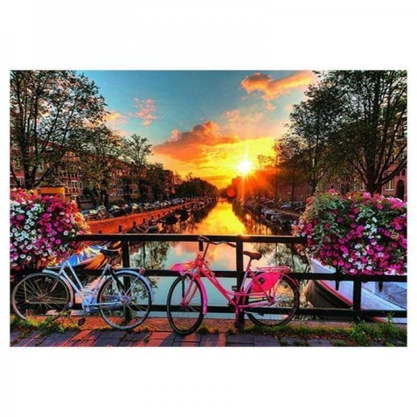 Volledige boor - 5D Diamond Painting Kits The Charming Town Sunset