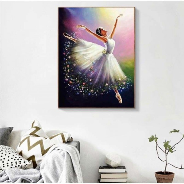 Abstracte springende ballerina