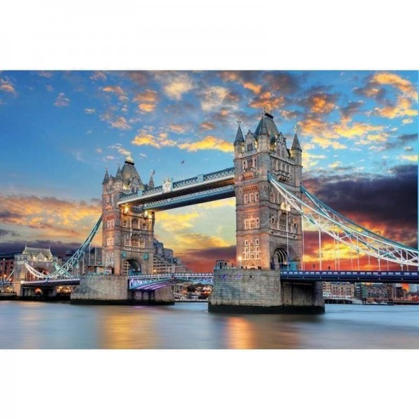 Volledige boor - 5D DIY Diamond Painting Kits London Bridge Scene