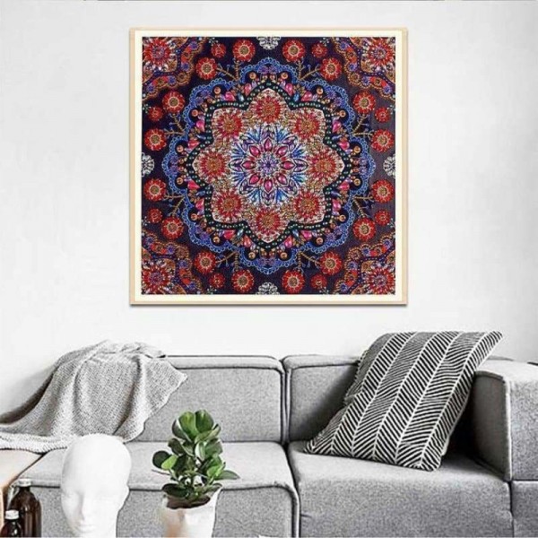 Gedetaileerde kristal mandala