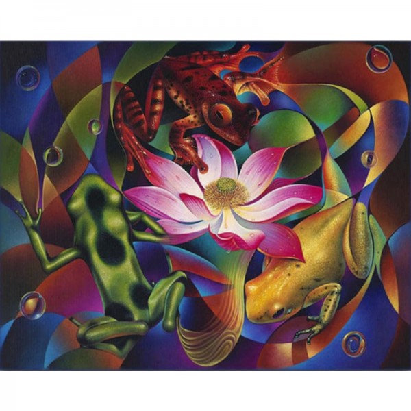 DOUBLE Modern Art Abstract Flower Pattern Full Vorm steentjes - 5D Diy Diamond Painting Kits VM79940