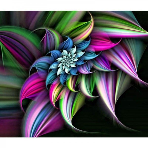 Moderne kunst Kleurrijk abstract bloemenpatroon Volledige boor - 5D Diy Diamond Painting Kits VM79961