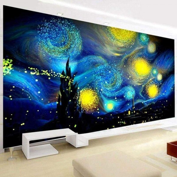 Nieuwe grote abstracte hemelruimte volledige boor - 5D Diy Diamond Painting Kits VM9703