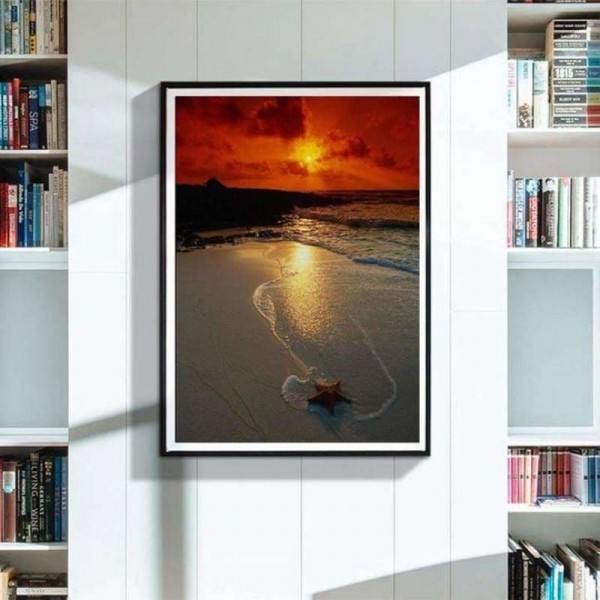 Zeester op een mooi strand