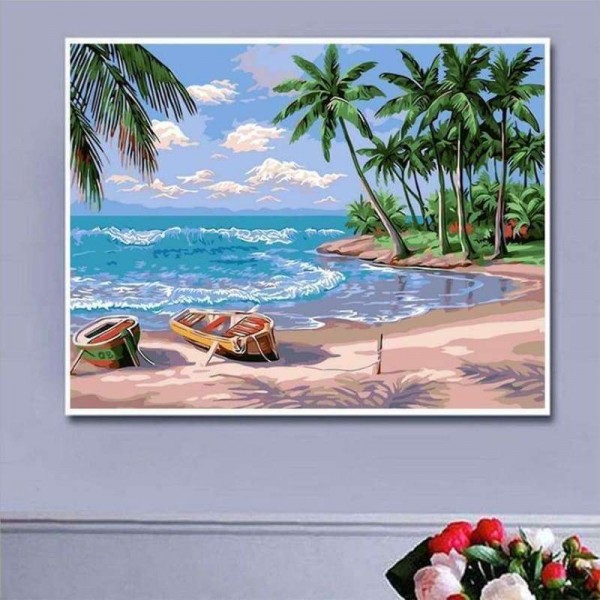 Volledige boor - 5D DIY Diamond Painting Kits Strand Zomer Scene