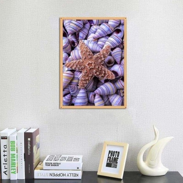 Volledige boor - Volledige boor - 5D DIY Diamond Painting Kits Summer Beach Starfish Shell Pebble