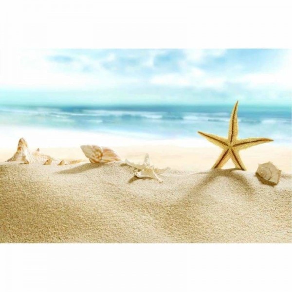 Volledige boor - 5D Diamond Painting Kits Beautiful Shell Starfish on the Beach