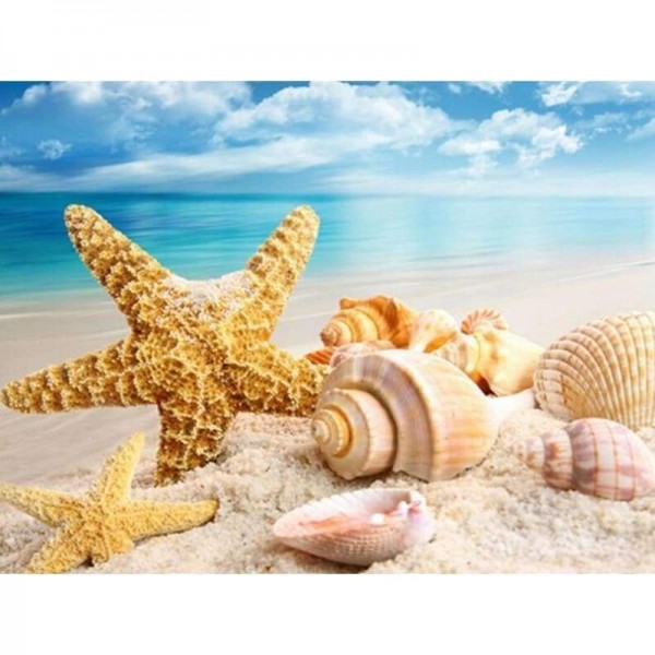 Nieuwe Hot Koop Sea Shell Starfish Beach Volledige Boor-5D Diy Diamant Schilderij Kits