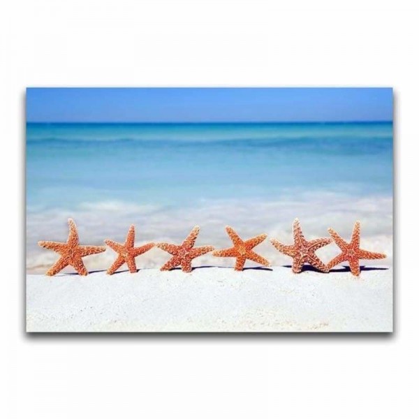 Volledige boor - 5D DIY Diamond Painting Kits Special Starfish By the Sea