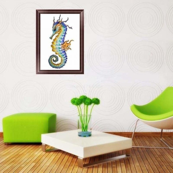 Volledige boor - 5D DIY Diamond Painting Kits Cartoon Seahorse