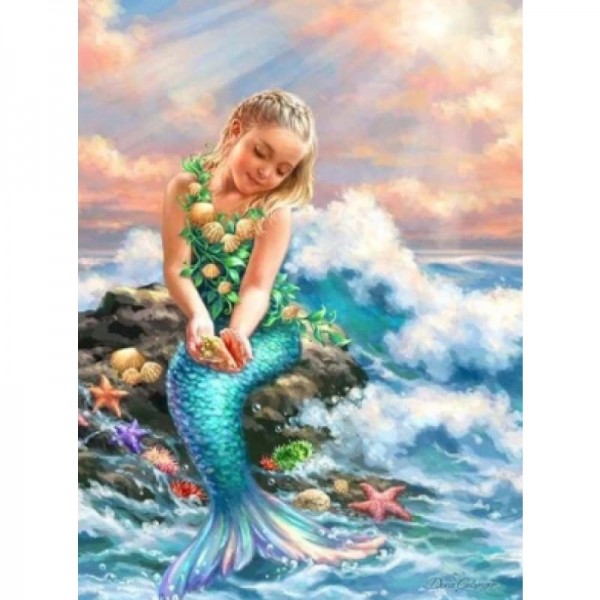 DOUBLE Mermaid Collection 05 - Full Vorm steentjes Diamond Painting