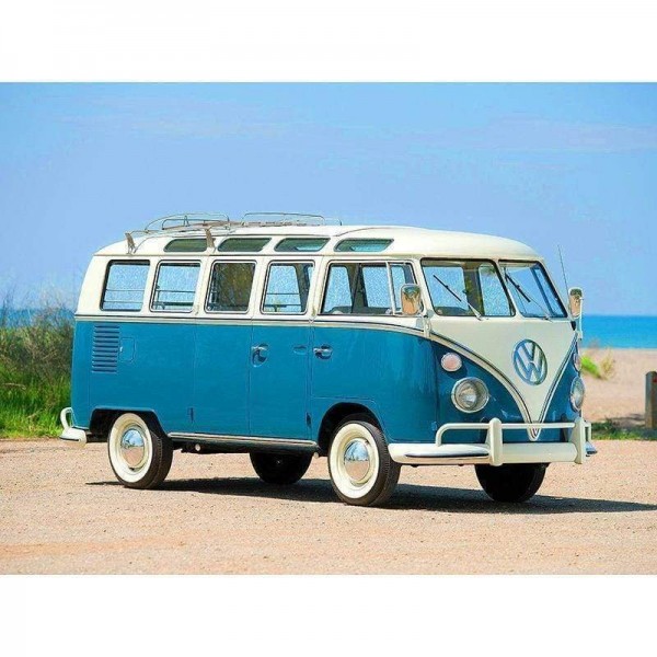 Volledige boor - 5D DIY Diamond Painting Kits Seaside Bus Strass