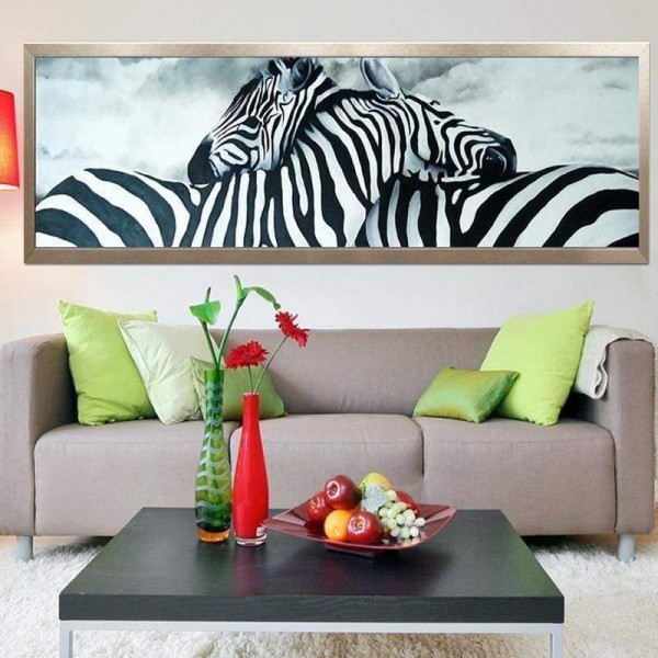 Volledige boor - 5D DIY Diamond Painting Kits Liefdevolle Zebra's
