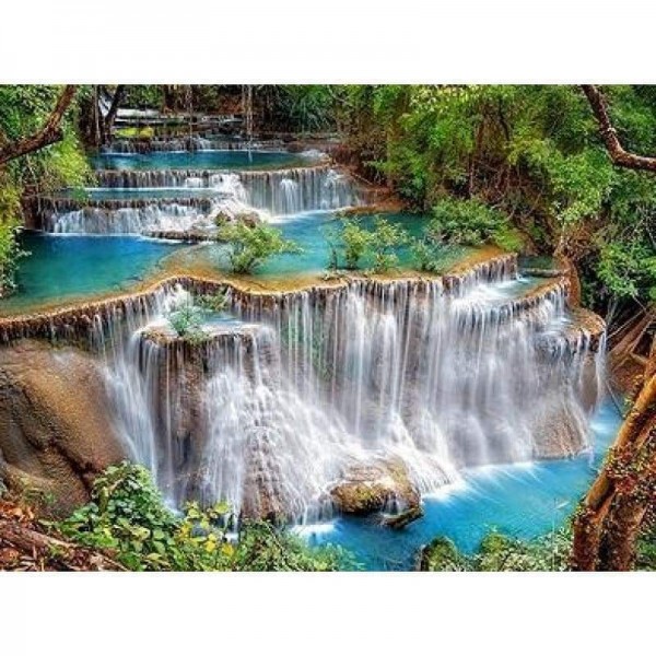 Waterval - Diamant schilderij vol boor Drill