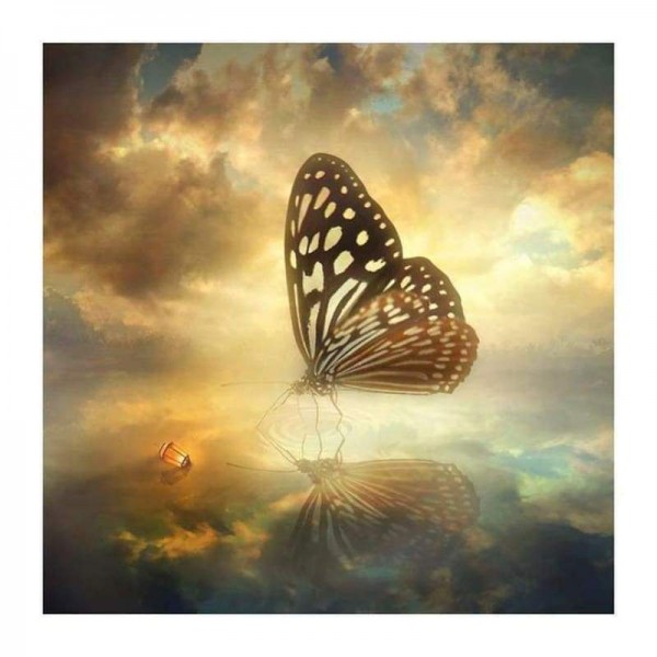 Volledige boor - 5D DIY Diamond Painting Kits Fantasy Beautiful Butterfly