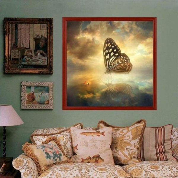Volledige boor - 5D DIY Diamond Painting Kits Fantasy Beautiful Butterfly