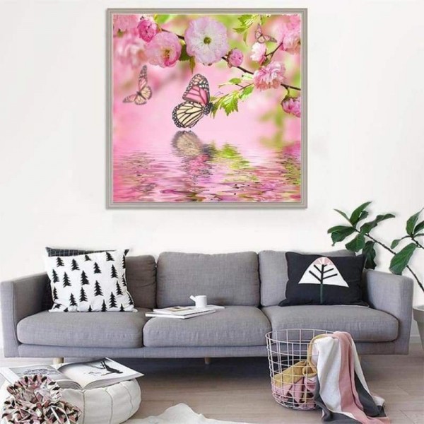 Nieuwe Hot Sale Bloem Vlinder Volledige Boor - 5D Diy Diamond Painting Kits