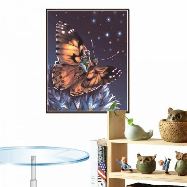Volledige boor - 5D DIY Diamond Painting Kits Prachtige sterrenhemel Butterfly Beauty