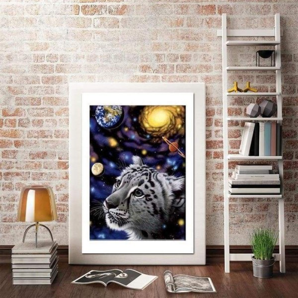 Volledige boor - 5D DIY Diamond Painting Kits Cartoon Tiger Universe