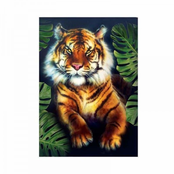 Volledige boor - 5D DIY Diamond Painting Kits Cartoon Animal Tiger