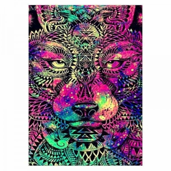 Volledige boor - 5D DIY Diamond Painting Kits Bedazzled Special Colorful Tiger