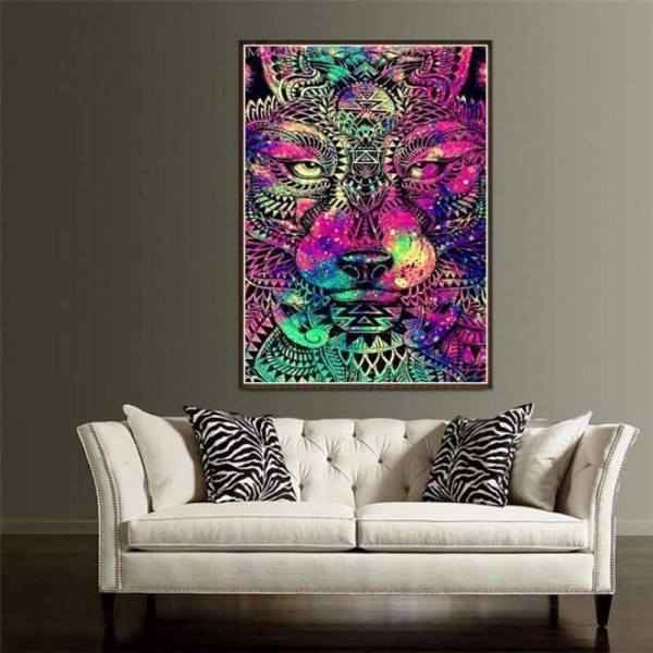 Volledige boor - 5D DIY Diamond Painting Kits Bedazzled Special Colorful Tiger