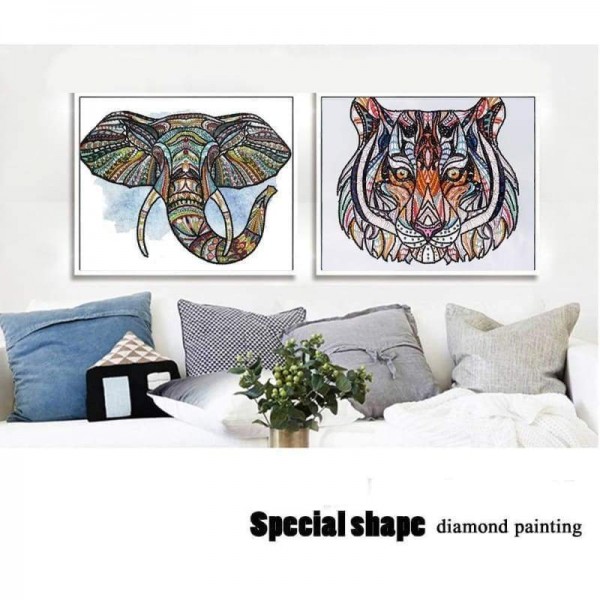 Nieuwe speciale tijgerpatroon volledige boor - 5D Diy Diamond Painting Kits