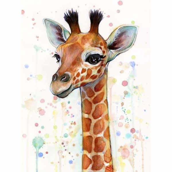 Cartoon van een giraffe
