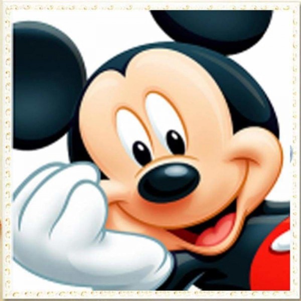 Mickey Close Up Disney  - Volledig te bewerken Diamanten Schilderij