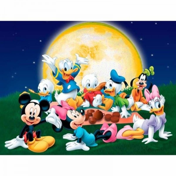 Mickey and Friends Disney - Volledig te bewerken Diamanten Schilderij