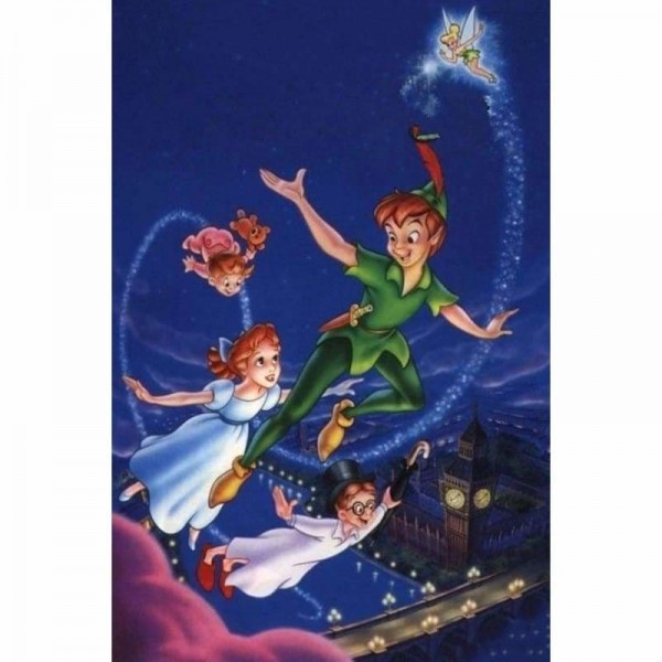 Peter Pan - Volledig te bewerken Diamanten Schilderij