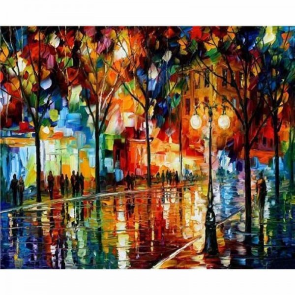 Abstracten kleurrijke straat